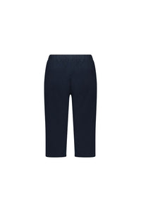 Below Knee Skinny Leg Elastic Waist Pant - Ink