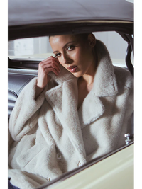 Alive Fur Jacket - Dove Grey