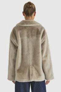 Alive Fur Jacket - Dove Grey