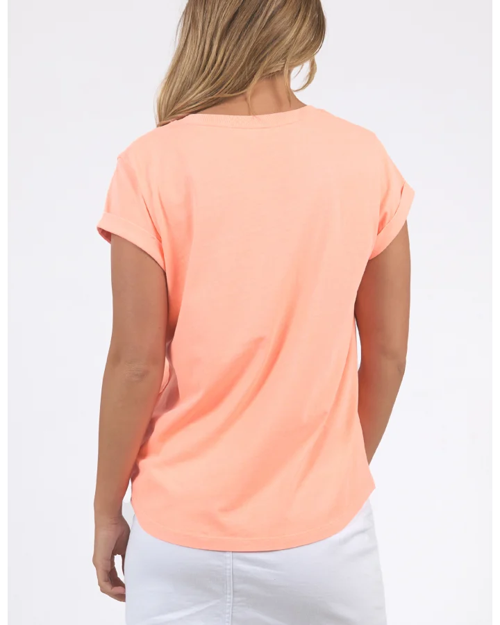 Signature Tee / Neon Peach