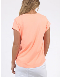 Signature Tee / Neon Peach
