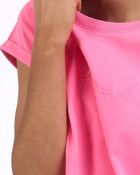 Signature Tee / Neon Rose
