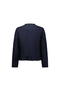 Jacket with Frill Hem - Ink