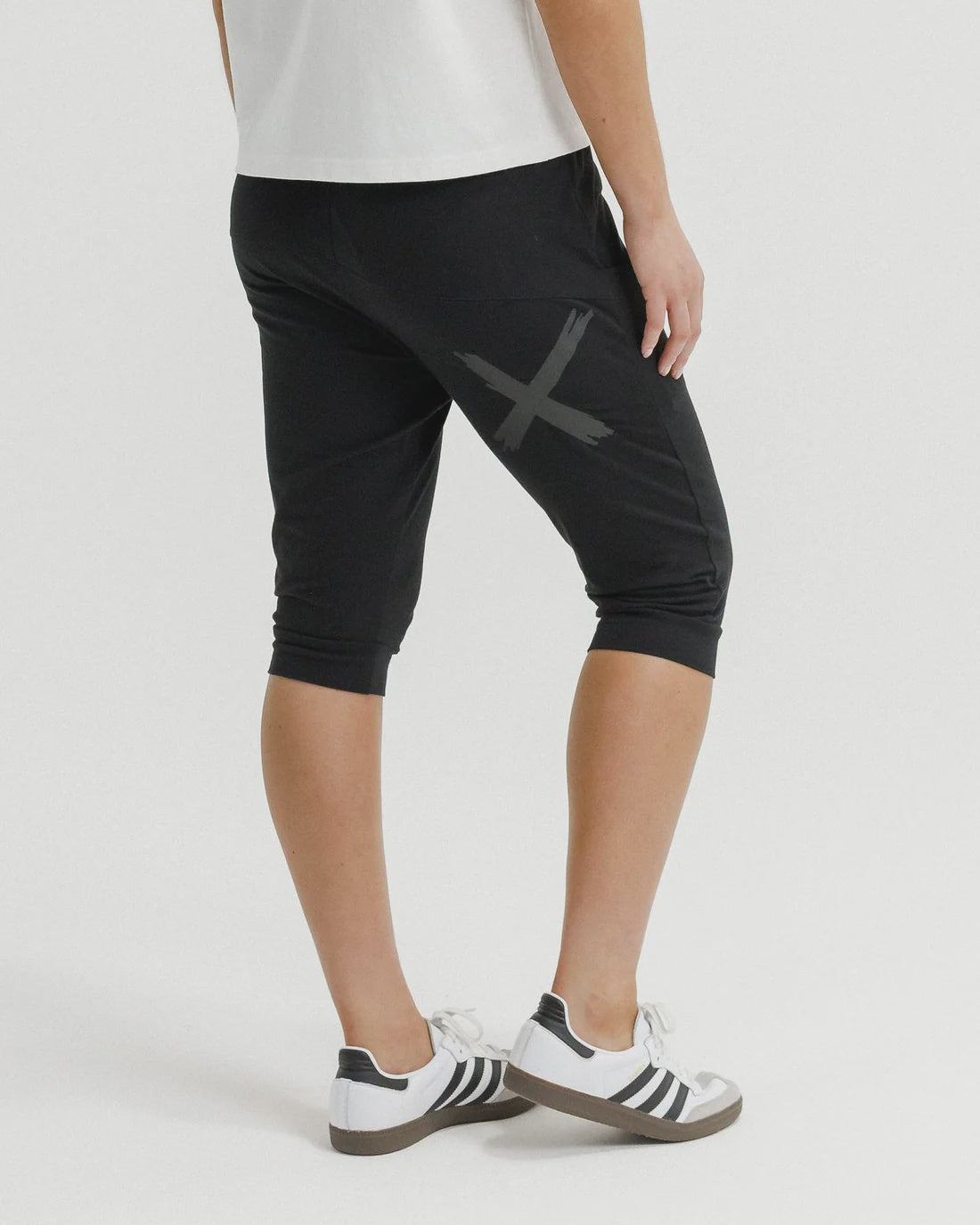 3/4 Apartment Pants- Black with Matte Black X