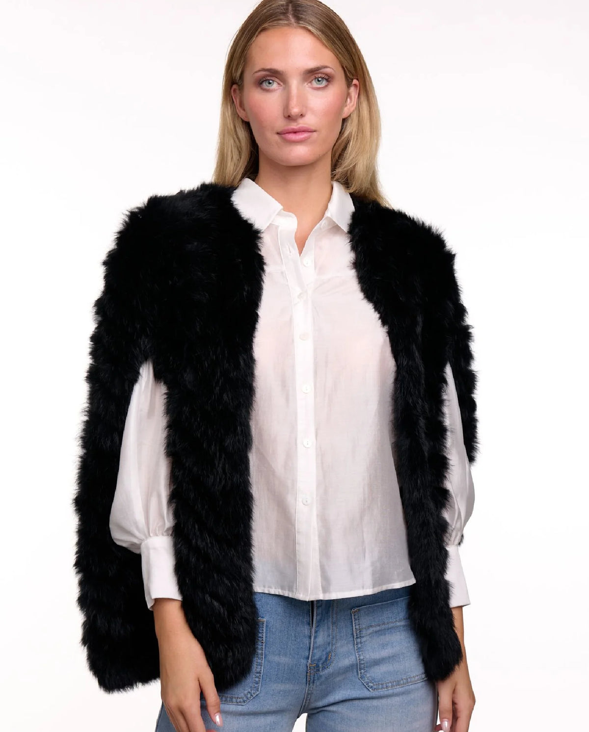 Fur Cape - Black