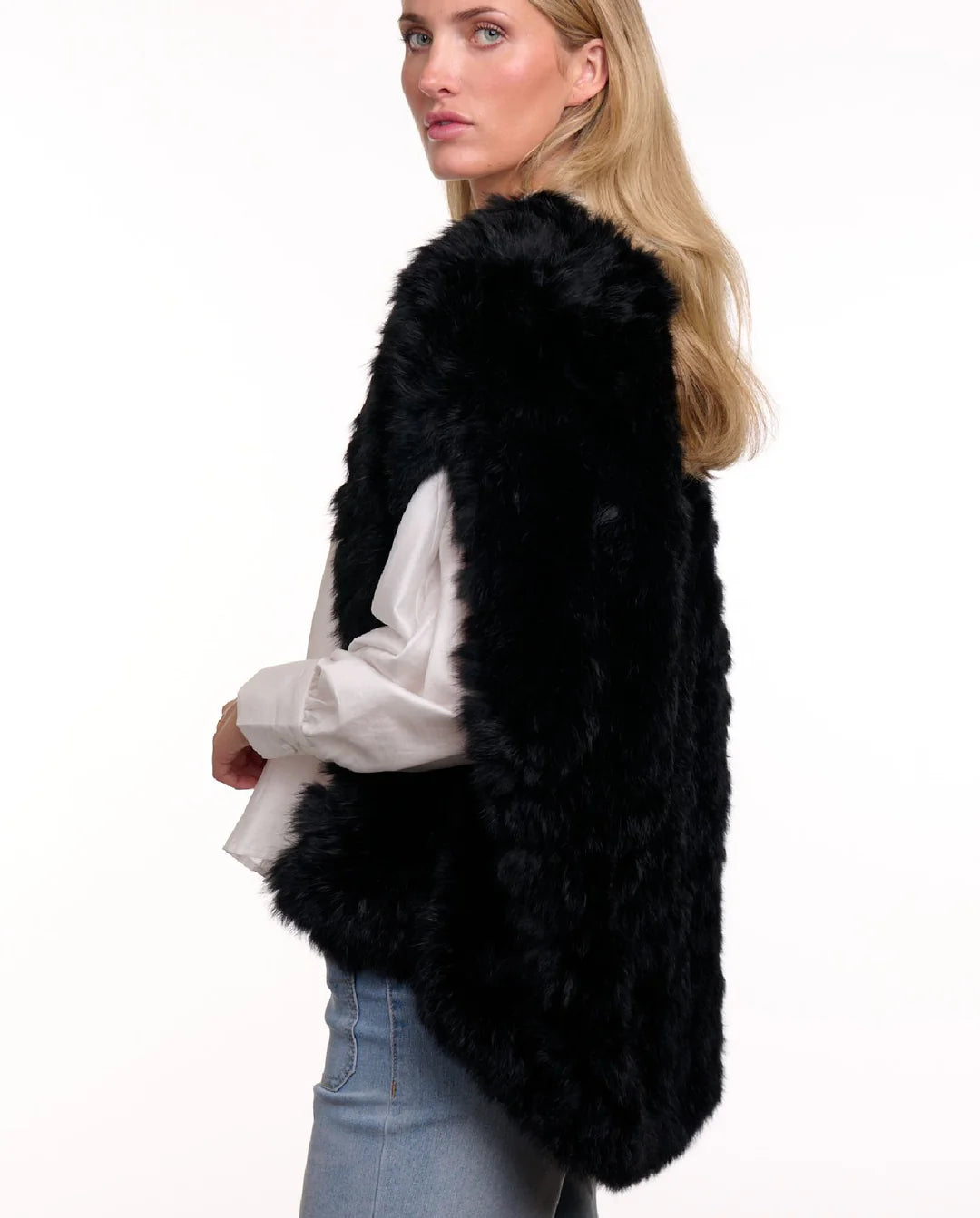 Fur Cape - Black