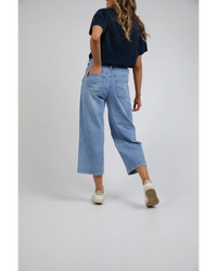 Sidney  Cropped Wide Leg Jean / Light  Blue Wash