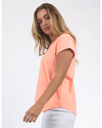 Signature Tee / Neon Peach