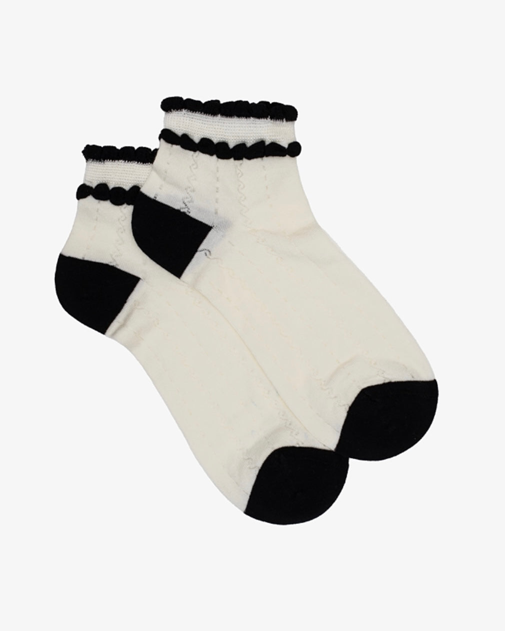 Tuxedo Frill Sock