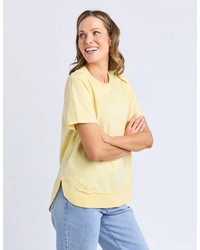 Farrah S/S Tee /Lemon