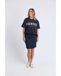 Interval Tee - Navy Neon Peach