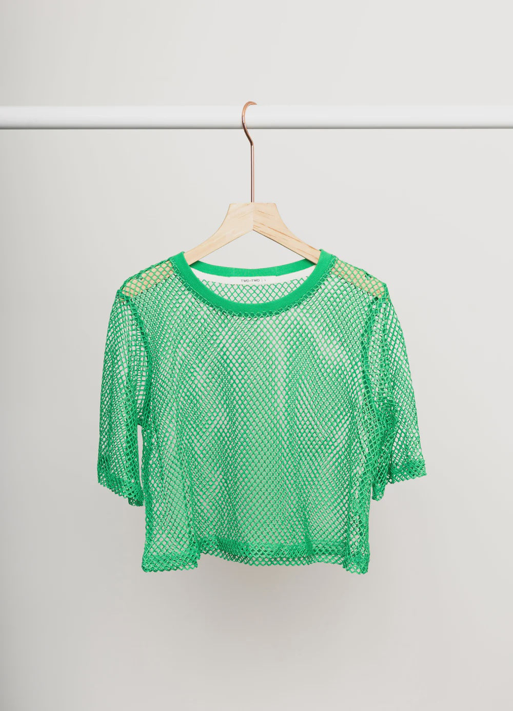 Arrow Mesh Top - Green