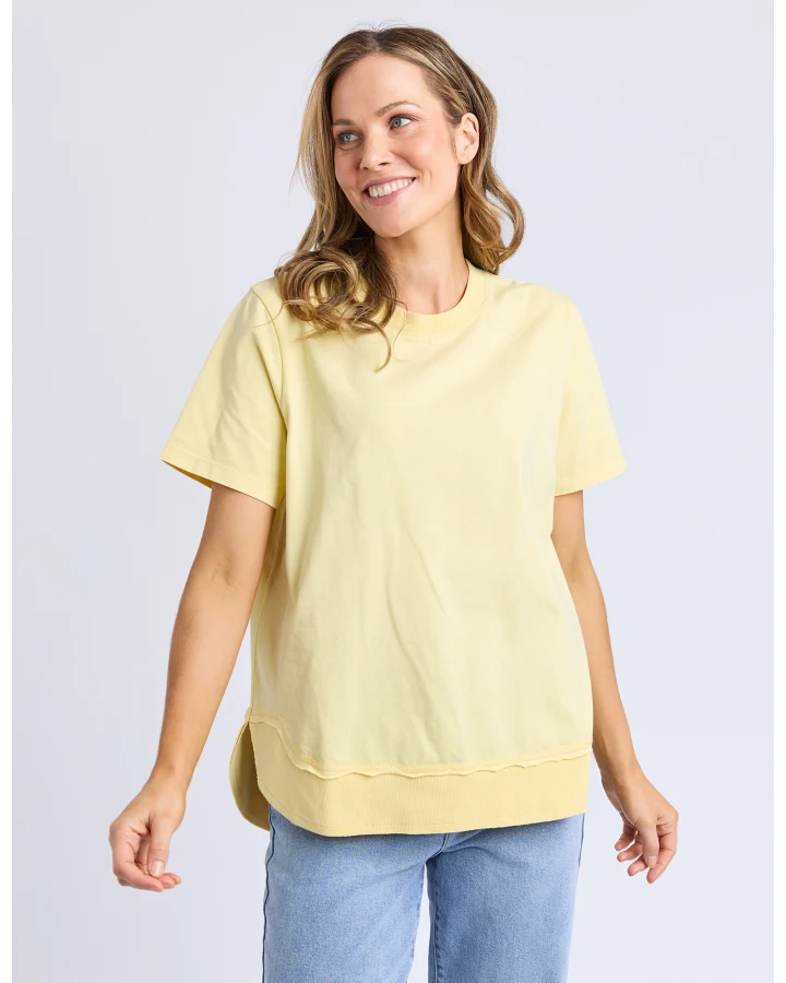 Farrah S/S Tee /Lemon