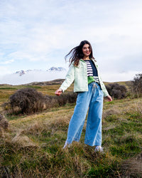 Greta Wide Leg Pants / Mid Blue Denim