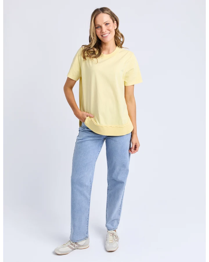 Farrah S/S Tee /Lemon