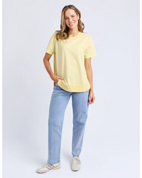 Farrah S/S Tee /Lemon
