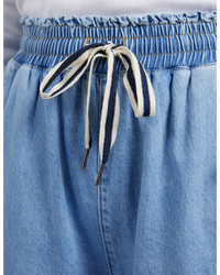 Greta Wide Leg Pants / Mid Blue Denim