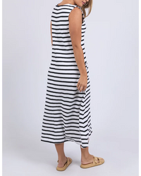 Aspen Stripe Dress / White