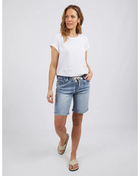 Gabby Bermuda Shorts / Mid Blue