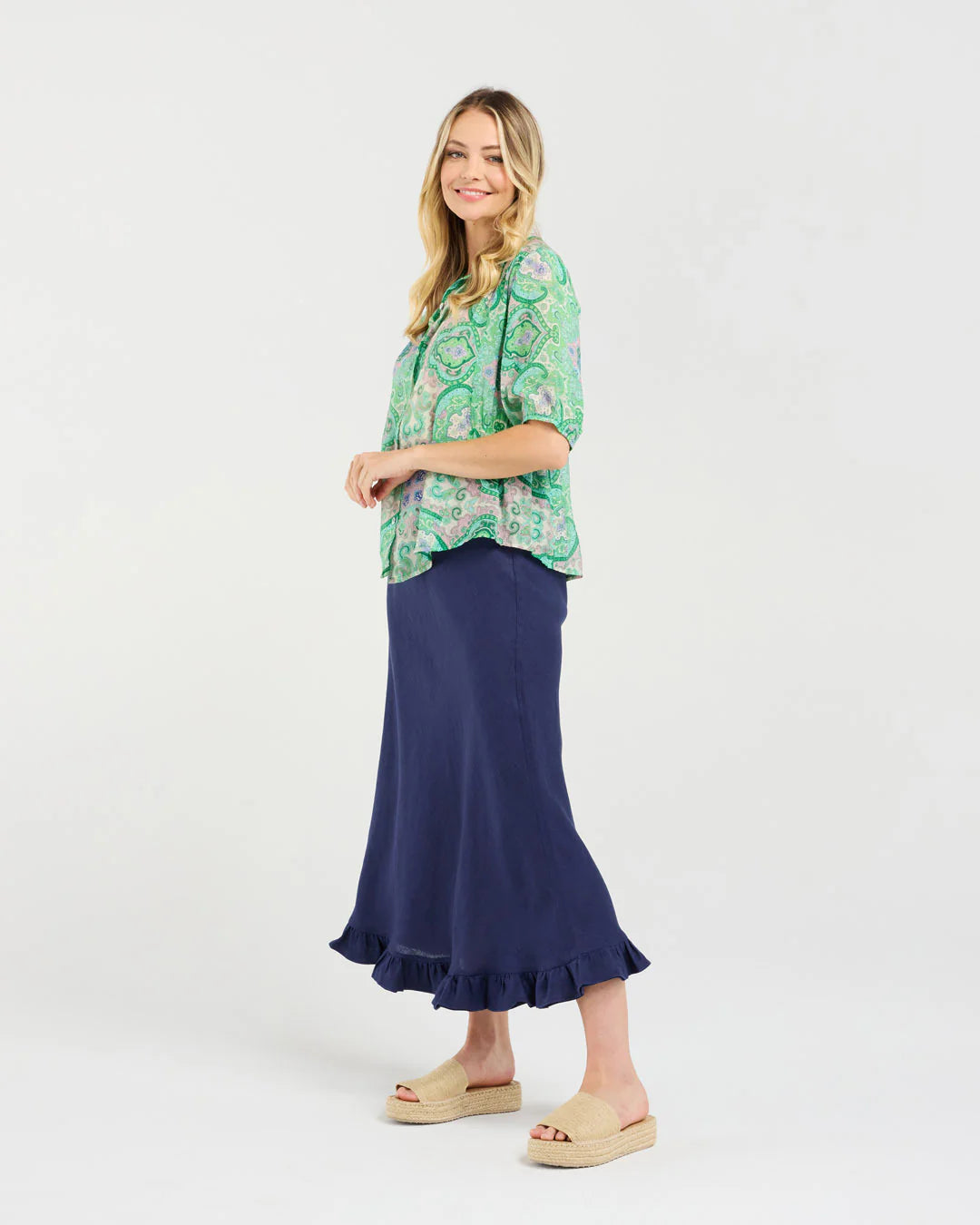 Darrel Gathered Waist Shirt