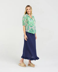 Darrel Gathered Waist Shirt