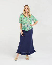 Darrel Gathered Waist Shirt