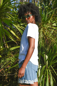 Beachy Keen T-Shirt - White & Red