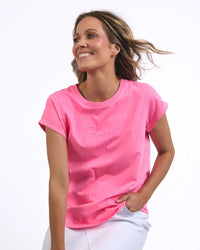 Signature Tee / Neon Rose