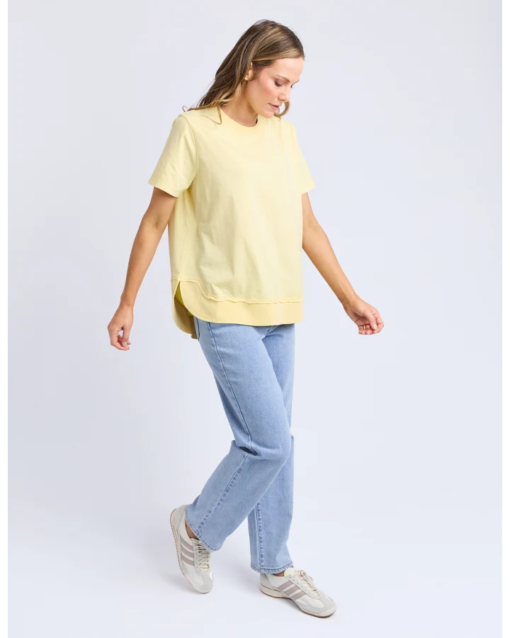 Farrah S/S Tee /Lemon
