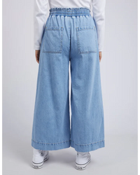 Greta Wide Leg Pants / Mid Blue Denim