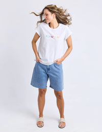 Confetti Tee - White