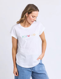 Confetti Tee - White