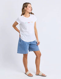 Confetti Tee - White
