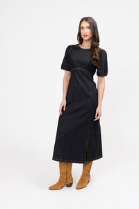 Maya Dress - Washed Black