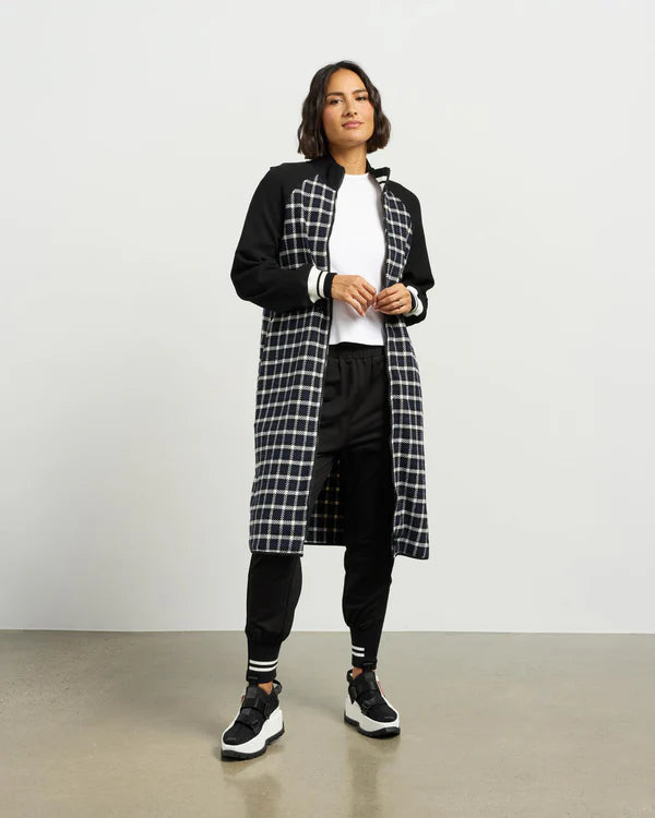 Nova Coatigan - Blue Black Plaid