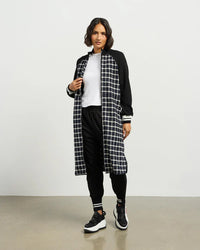 Nova Coatigan - Blue Black Plaid