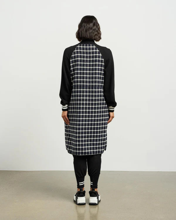 Nova Coatigan - Blue Black Plaid