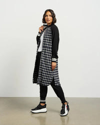 Nova Coatigan - Blue Black Plaid