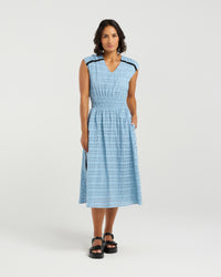 Ella Dress - Sky Check EA9038-1
