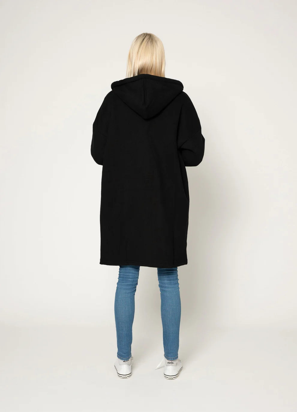Taylor Sweatshirt Coat - Black