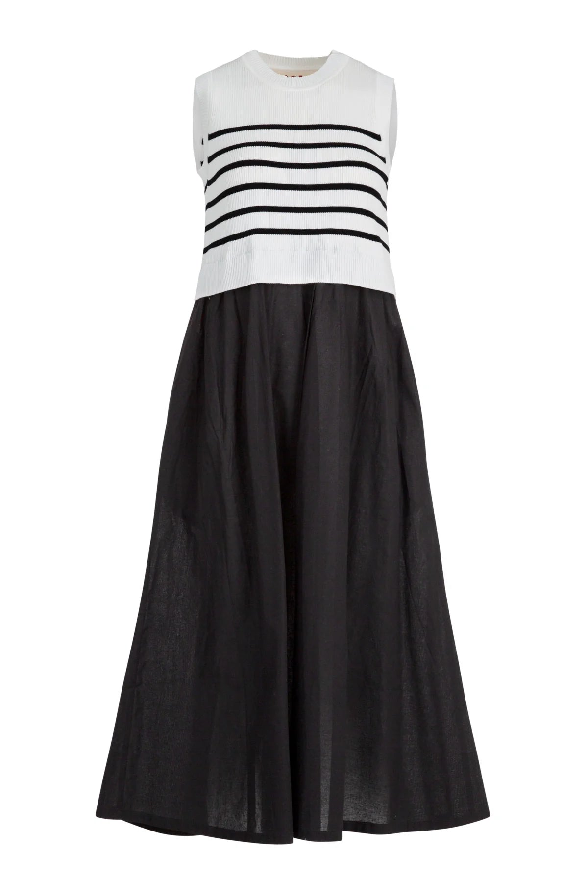 Hook, Line, Sinker Dress - Black/White