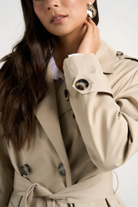 Kensington Trench Coat - Stone