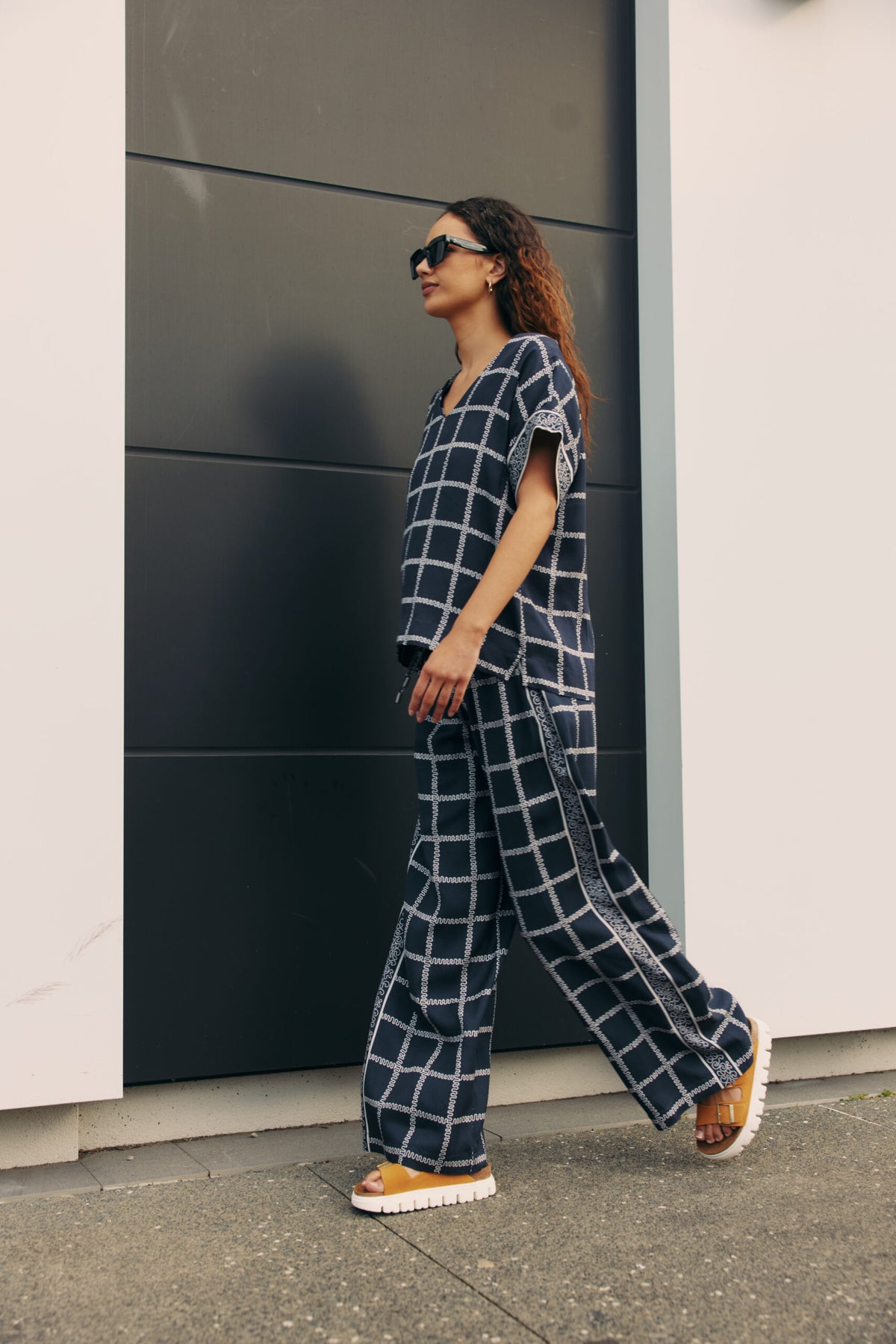 Lyrical Pant - Navy Bone