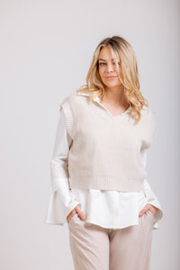 Cora Vest - Oat