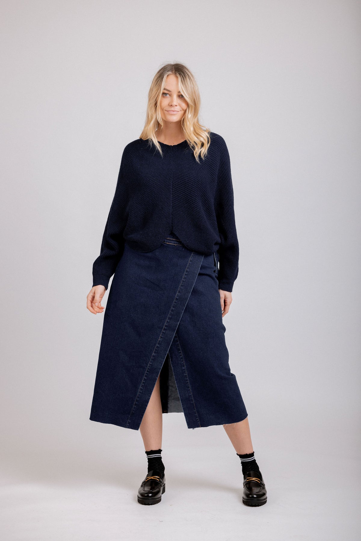 Hudson Knit - Navy