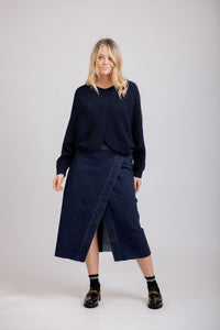 Hudson Knit - Navy