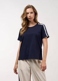 Linear Tee - Navy