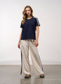 Linear Tee - Navy