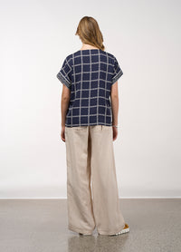 Lyrical Top - Navy Bone