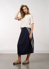 Linear Skirt - Navy